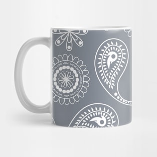 Mandala Pattern Green and White Halloween Fall Autumn Season Mug